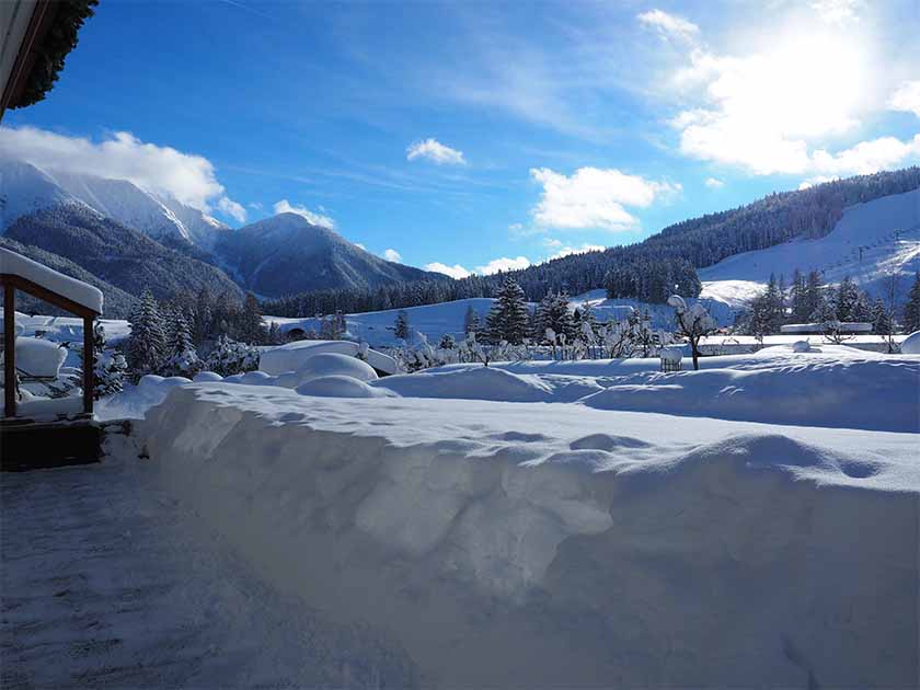 sonnenterrasse seefeld tirol winter